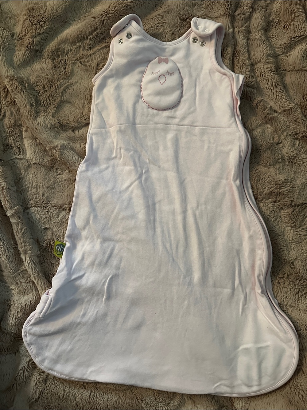 Nested Bean soft pink Zen sleep sack